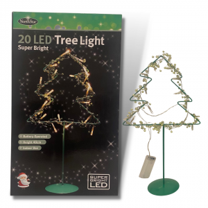 Sparkle Saver Bundle: 5 x 40cm Christmas Tree Light Decorations 20 LEDs Only £9.99!