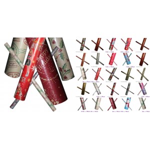 Christmas Wrapping Paper Rolls Xmas Presents Children`s Unisex Festive Gift Wrap Print Decorations All Ages Sizes (Pack of 6 Random Rolls)